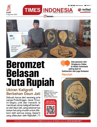 Edisi Rabu, 9 Agustus 2023: E-Koran, Bacaan Positif Masyarakat 5.0