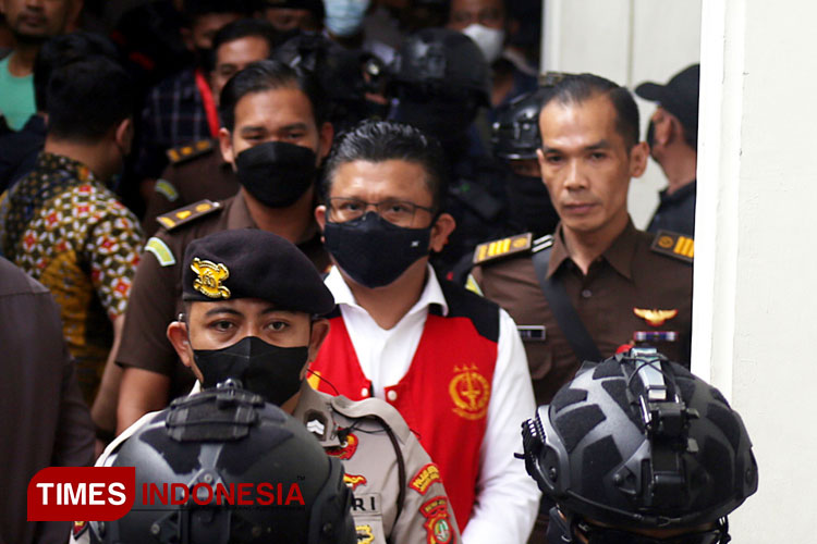 Ferdy Sambo saat ditahan atas pembunuhan Brigadir J. (FOTO: dok TIMES Indonesia)
