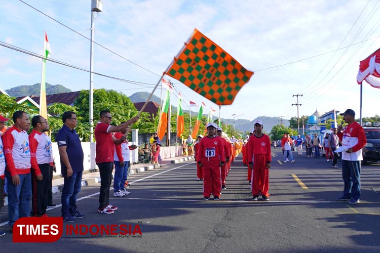 Wakil Wali Kota Tidore Lepas Peserta Gerak Jalan HUT RI ke&#45;78