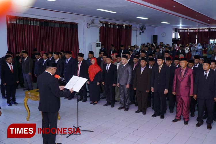 Lantik 83 Pejabat Baru, Ini Pesan Wakil Wali Kota Tidore