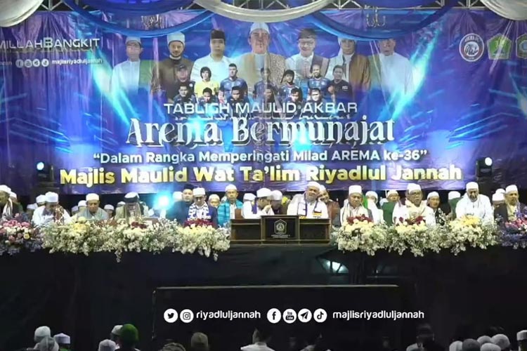 Tablig Akbar Ulang Tahun ke-36, Aremania Berdoa untuk Korban Kanjuruhan