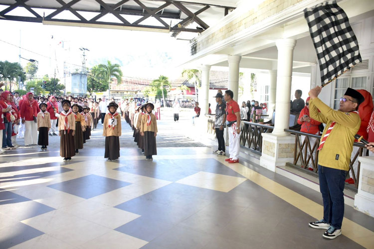 Pemkot Gorontalo Gelar Lomba Gerak Jalan