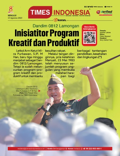 	Edisi Minggu, 13 Agustus 2023: E-Koran, Bacaan Positif Masyarakat 5.0