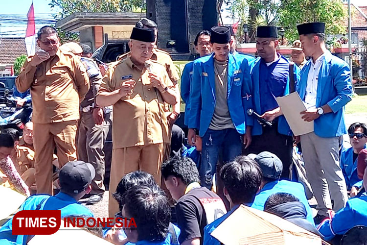 PMII Demo Penonaktifan BPJS PBID, Ditemui Langsung Bupati Malang