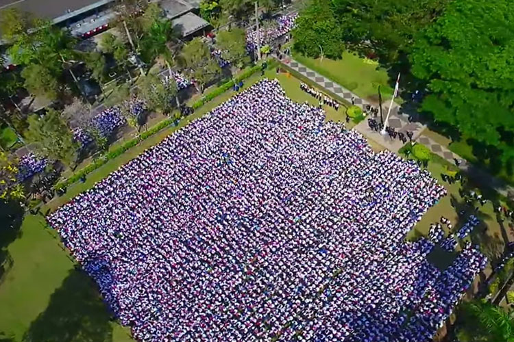 Pelaksanaan PKK Maba UB pada Senin (14/8/2023). (FOTO: Istimewa)