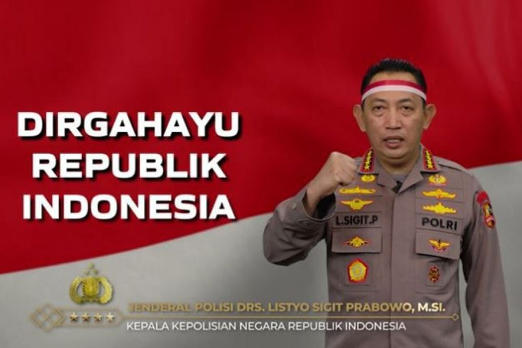 Pesan Kapolri Pada HUT ke-78 RI: Rajut Persatuan dan Kesatuan