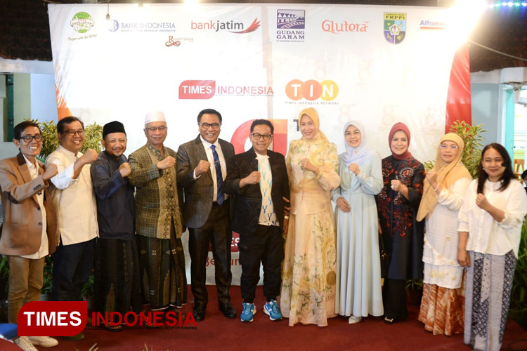 Suasana open house HUT ke-8 TIMES Indonesia, Sabtu (19/8/2023) di kantor Jalan Ijen 90-92 Kota Malang.