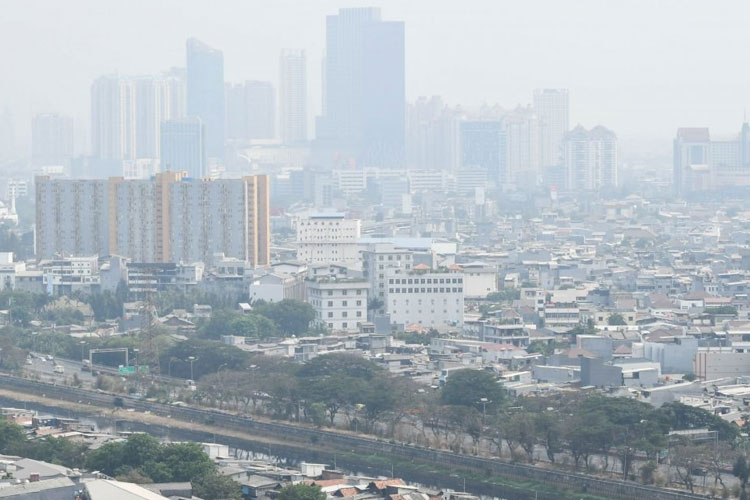 Polusi udara yang terjadi di DKI Jakarta. (FOTO: Antara)