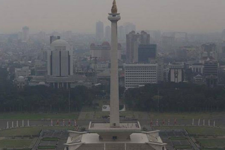 Pencemaran udara di Jakarta. (FOTO,: Antara)