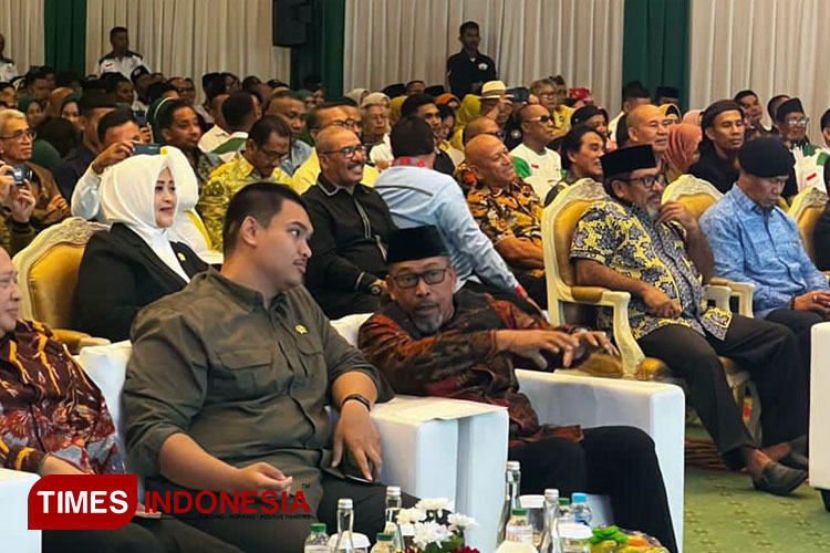 Gubernur Maluku Murad Ismail memberi sambutan pada acara Kongres ke-1 Front Pemuda Muslim Maluku (FPMM) di Hotel Kartika Chandra Jakarta, Selasa (22/8/2023). (Foto: Diskominfo Maluku for TIMES Indonesia)