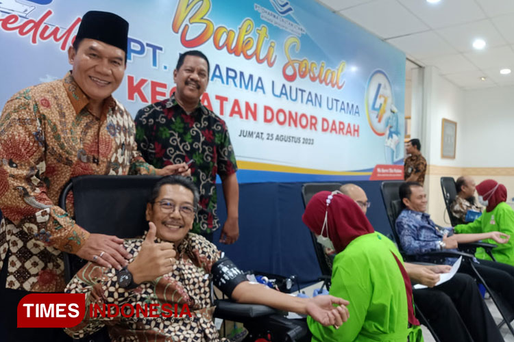 Donor Darah Rutin Para Karyawan, DLU Bantu PMI Penuhi Kebutuhan Transfusi Darah