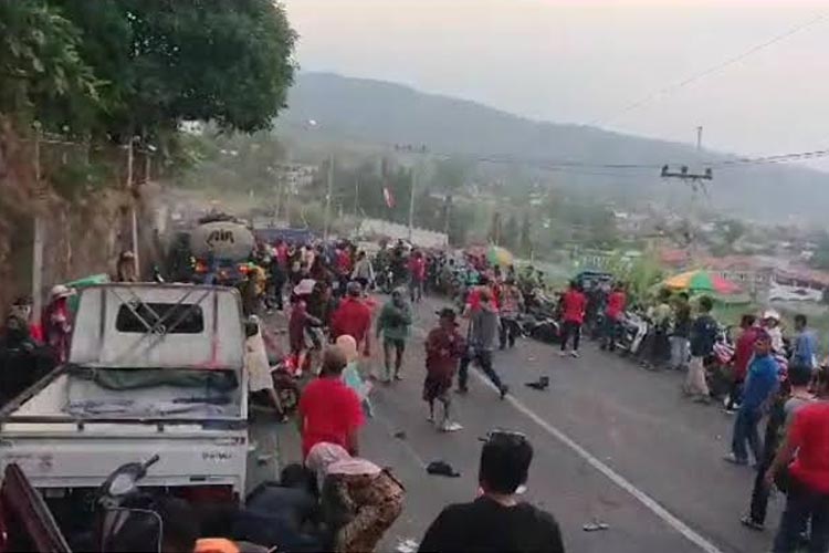 Petaka Karnaval Pacet Mojokerto di depan Karlina, pada Kamis (24/8/2023) (Dok. Istimewa)