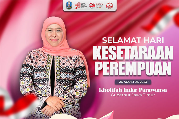 Gubernur Khofifah Ajak Perempuan Tingkatkan Kualitas SDM di Semua Lini