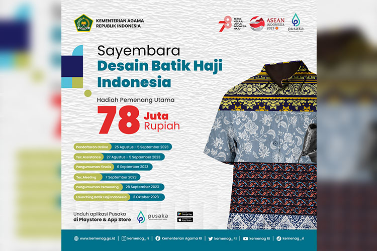 Sayembara Desain Batik Haji Indonesia, Kemenag Undang Desainer dan Perancang Busana