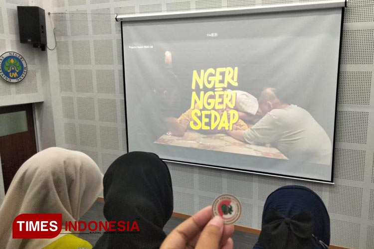 Pemutaran Film Ngeri Ngeri Sedap di Mini Theater lantai 8 GKB A20 Universitas Negeri Malang, Jumat (25/8/2023). (Foto: Syafira Anastasya Salsabillah/TIMES Indonesia)