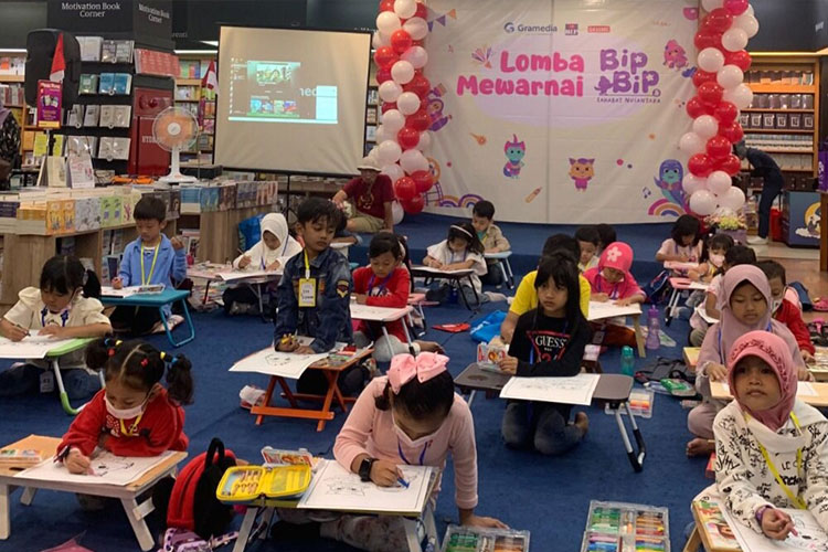 Langkah Awal Cetak Generasi Unggul Penerus Bangsa, Gramedia Matos Gelar Lomba Mewarnai