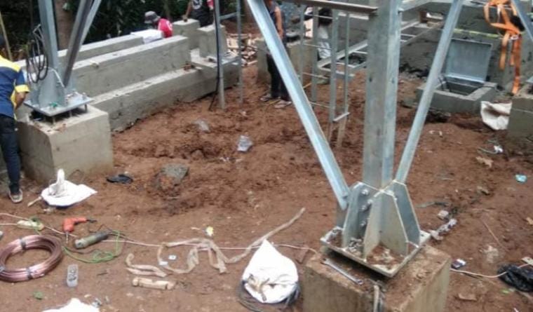 Warga RT 01 RW 05 Gang Delima Poltangan Tolak Pembangun Menara BTS