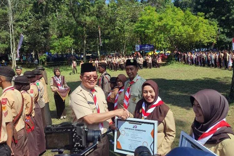 Pramuka SMAN 1 Dampit Raih Akreditasi A