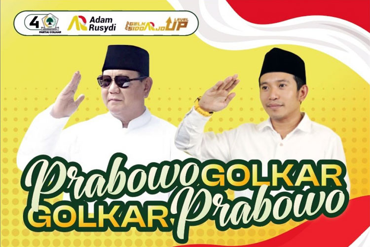 Adam Rusydi; Prabowo dan Golkar Punya Chemestry Kuat, Siap Menangkan Pemilu 2024 di Sidoarjo