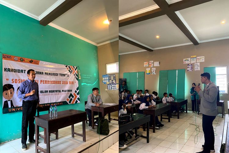 Antisipasi Pernikahan Dini, KSM-T 53 Unisma Malang Gelar Sosialiasi