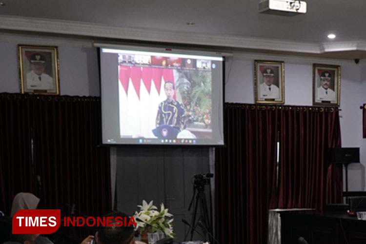 Pemkot Tidore Ikut Rakornas Inflasi Via Zoom dengan Presiden RI