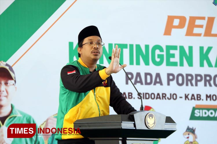 Gus Muhdlor Lepas Atlet Porprov Jatim, Target Harumkan Nama Sidoarjo 