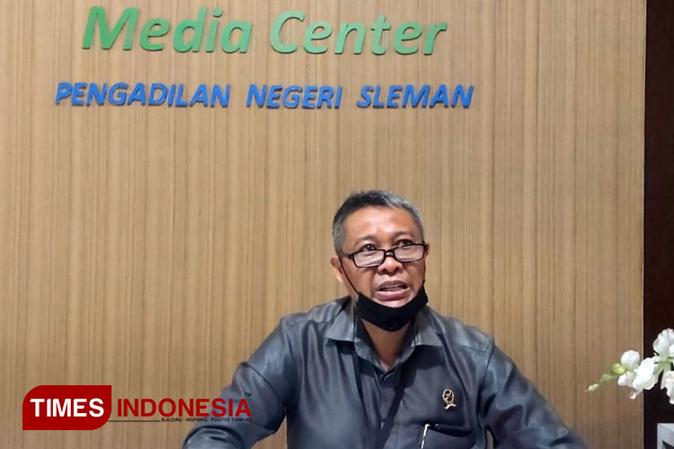 Humas Pengadilan Negeri Sleman, Cahyono. (FOTO: Fajar Rianto/TIMES Indonesia)