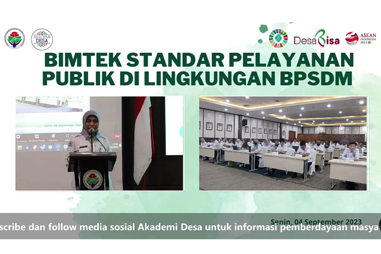 Tingkatkan Predikat Baik, BPSDM PMDDTT Kemendes PDTT Gelar Bimtek Pelayanan Publik