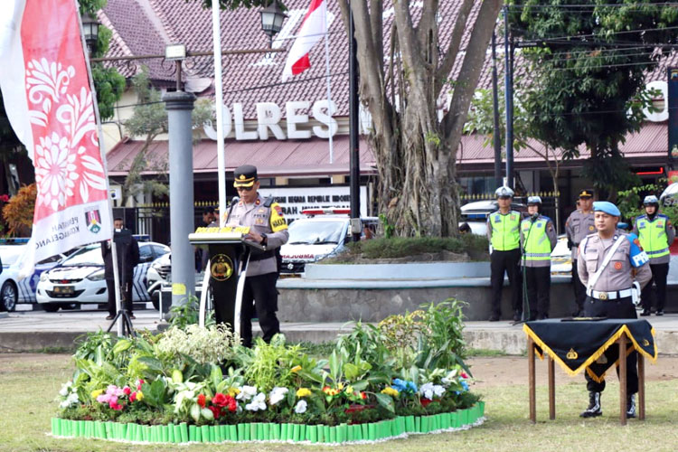 Polres Magelang Kota Gelar Apel Pasukan Operasi Zebra Candi 2023