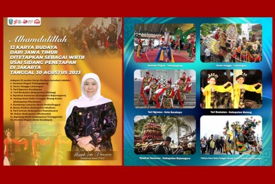 12 Budaya Jatim Masuk Warisan Budaya Nasional, Gubernur Khofifah ...