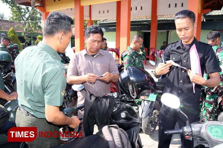 Kodim Lamongan Sidak Kelengkapan Kendaraan Milik Anggota