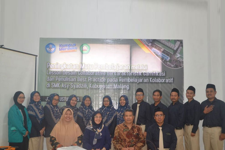 Unisma Malang TIngkatkan Mutu Guru di SMK Asy-Syadzili Melalui Workshop