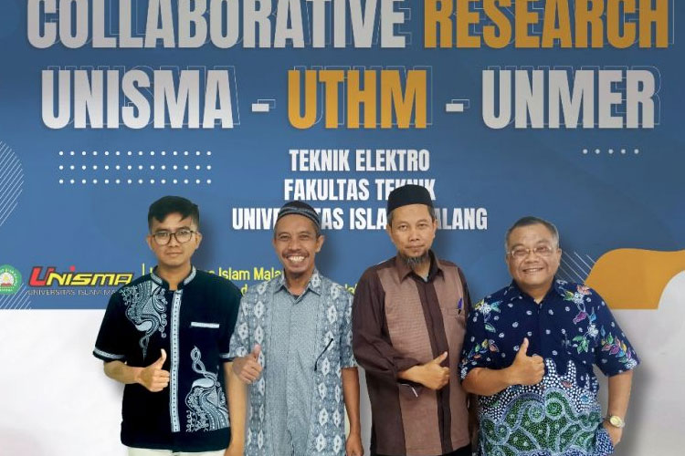 Kolaborasi riset Teknik Elektro Universitas Islam Malang, UTHM Malaysia dan Universitas Merdeka Malang. (FOTO: AJP TIMES Indonesia)