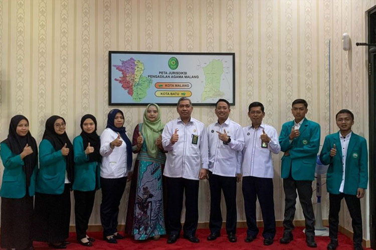 Pengadilan Agama Kota Malang Terima Mahasiswa PPL Prodi Hukum Keluarga Islam Unisma Malang