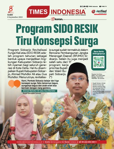 Edisi Rabu, 6 September 2023: E-Koran, Bacaan Positif Masyarakat 5.0 