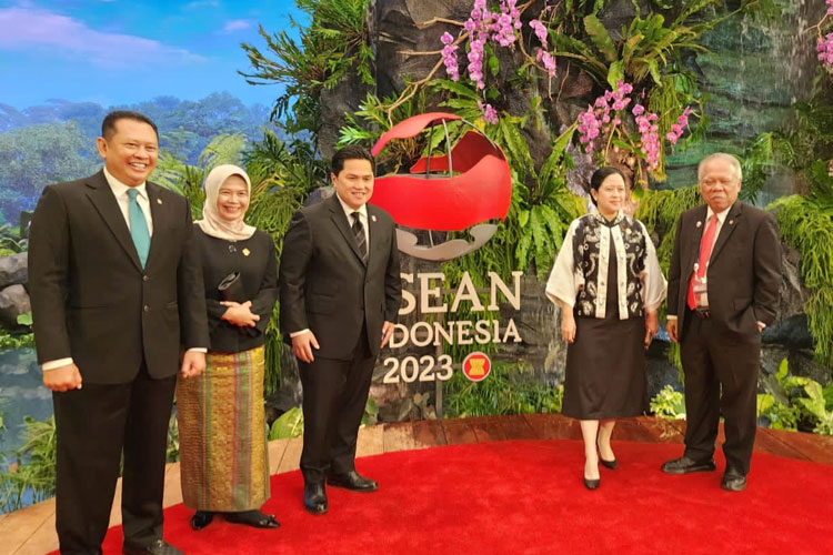 Ketua MPR RI Bambang Soesatyo menghadiri pembukaan KTT ASEAN ke-43 oleh Presiden RI Joko Widodo, di JCC Senayan, Jakarta, Selasa (5/9/23). (Foto: dok MPR RI)