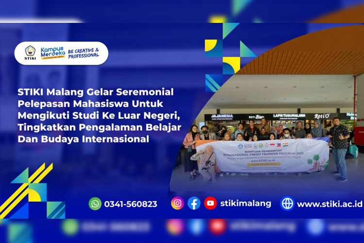 STIKI Malang Gelar Seremonial Pelepasan Mahasiswa Untuk Mengikuti Studi ke Luar Negeri, Tingkatkan Pengalaman Belajar dan Budaya Internasional
