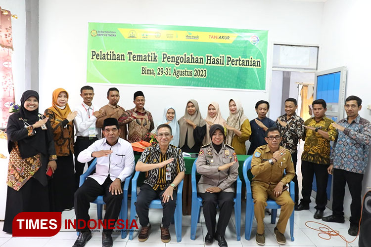 Pelatihan Tematik Pengolahan Hasil Pertanian yang diselenggarakan oleh Kementan melalui BBPP Ketindan dan BNPT, 29-31 Agustus 2023. (Foto: BBPP Ketindan for TIMES Indonesia)