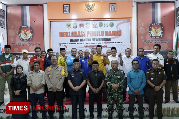 Deklarasi Damai Pemilu 2024 di Kota Tidore Digaungkan