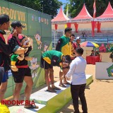 Tim Volli Pantai Putra Sidoarjo Sumbang Medali Emas di Porprov Jatim