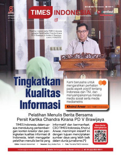  	Edisi Jumat, 15 September 2023: E-Koran, Bacaan Positif Masyarakat 5.0 