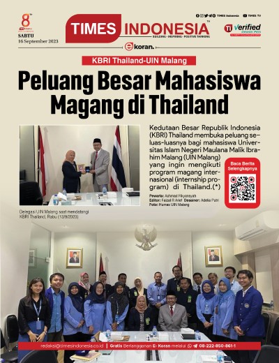 Edisi Sabtu 16 September 2023: E-Koran, Bacaan Positif Masyarakat 5.0