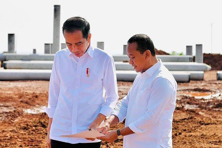 Menteri Investasi Bahlil Lahadalia saat bersama Presiden Jokowi. (FOTO: Instagram Bahlil)