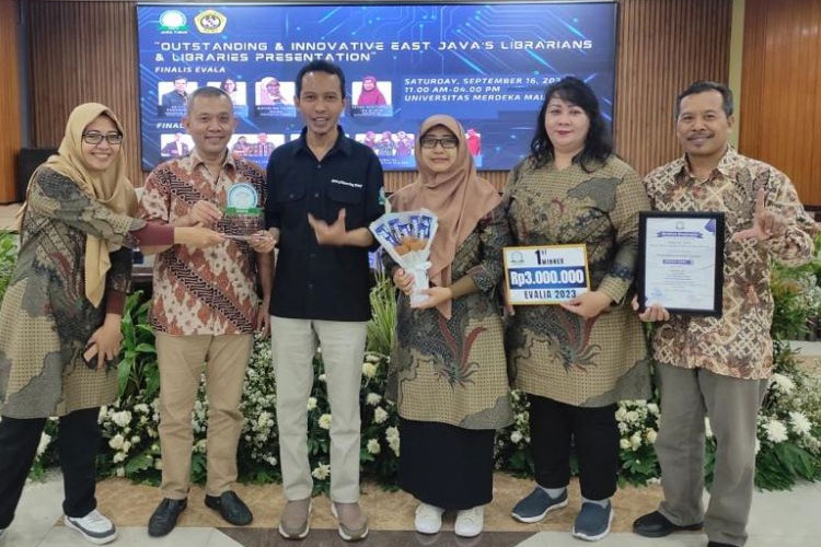 Ubaya Library juara satu East Java Academic Library Innovation Award (EVALIA) 2023. (FOTO: AJP TIMES Indonesia)
