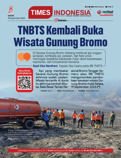 Edisi Senin, 18 September 2023: E-Koran, Bacaan Positif Masyarakat 5.0
