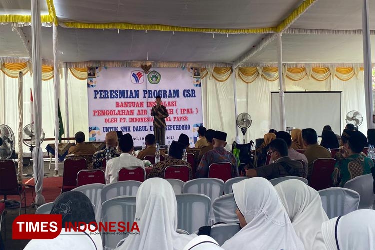 Peduli Lingkungan, SMK Darul Ulum Kepuhdoko Jombang Terima CSR Ipal Domestik