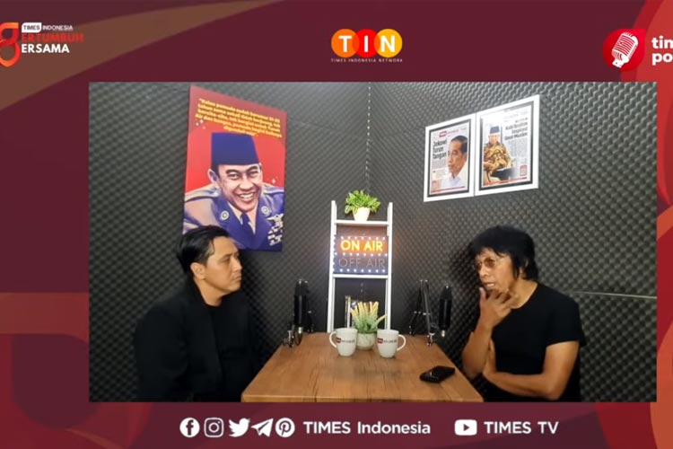 Anggota DPR RI Adian Napitupulu saat menjadi narasumber TIMES Podcast. (Foto: YouTube TIMES TV)
