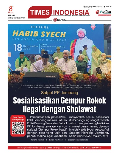 Edisi Selasa, 19 September 2023: E-Koran, Bacaan Positif Masyarakat 5.0
