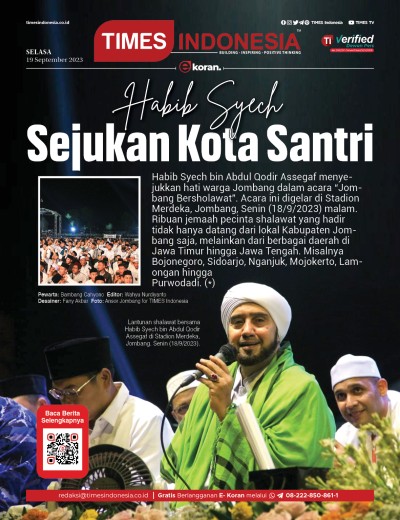 Edisi Selasa, 19 September 2023: E-Koran, Bacaan Positif Masyarakat 5.0