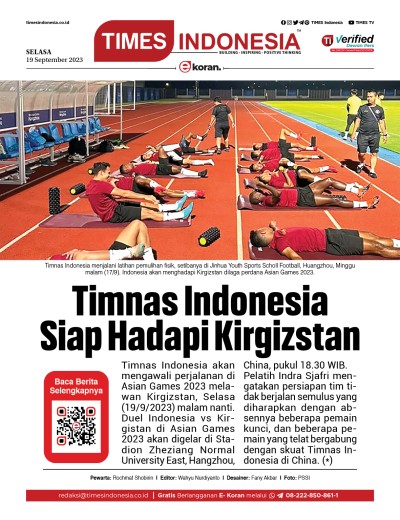 Edisi Selasa, 19 September 2023: E-Koran, Bacaan Positif Masyarakat 5.0